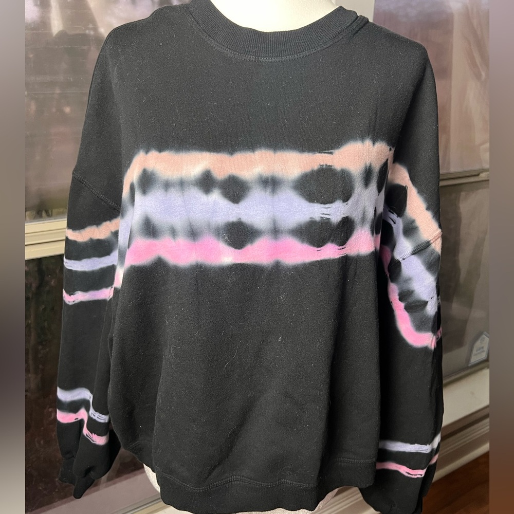 Electric Rose Athleisure Soft Knit Cozy Top Slouchy Size S Boho Retro Casual